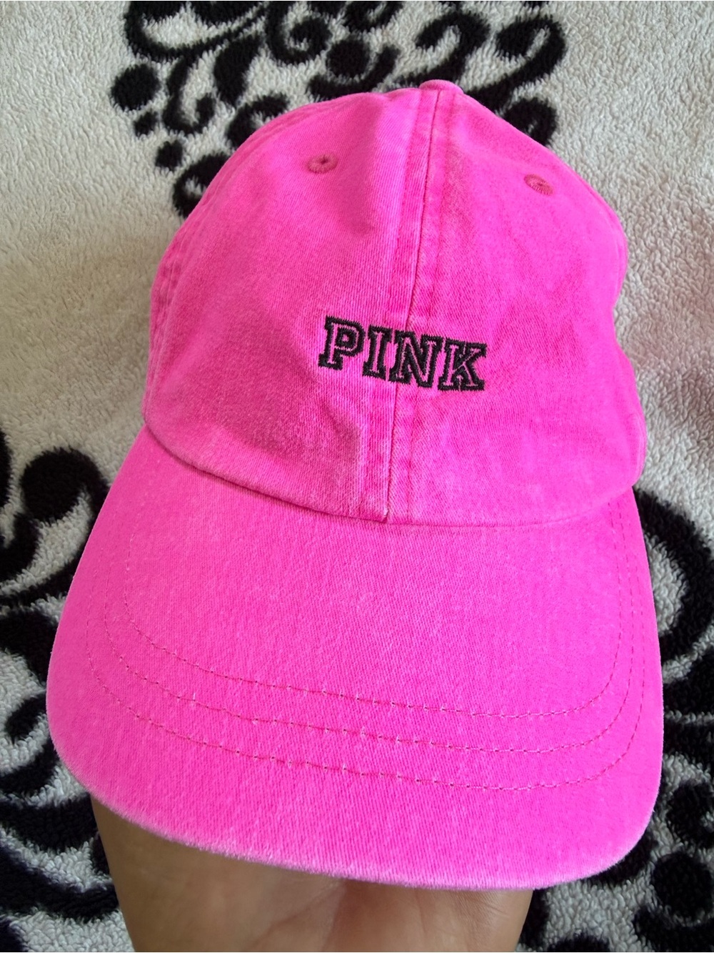 PINK Victoria's Secret Neon Pink Baseball Cap